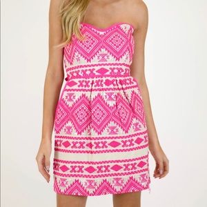 Judith March Be Mine Jacquard Dress